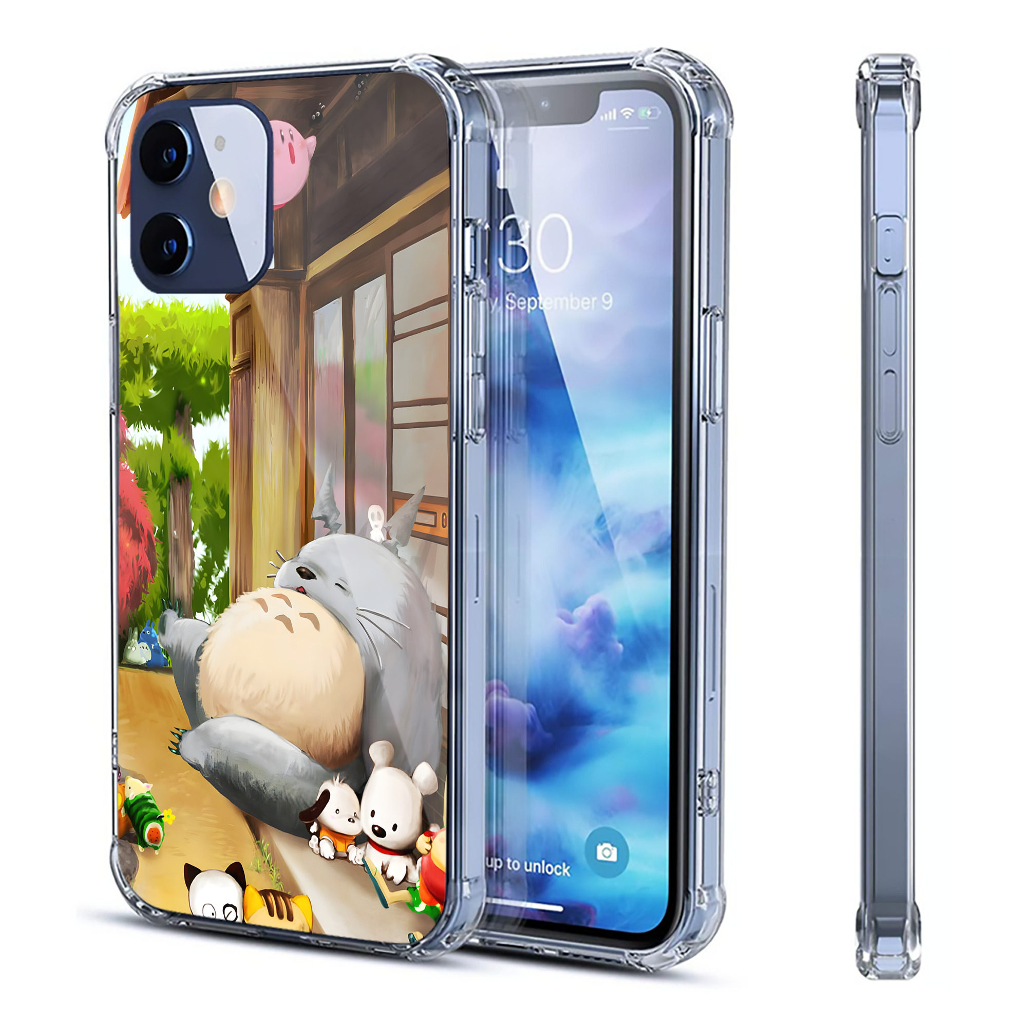 （画像用） となりのトトロ 草壁メイ 草壁サツキ My Neighbor Totoro Satsuki Kusakabe Mei Kusakabe 【iPhone 12シリーズ対応】透明スマホケース（クリアソフトケース）
